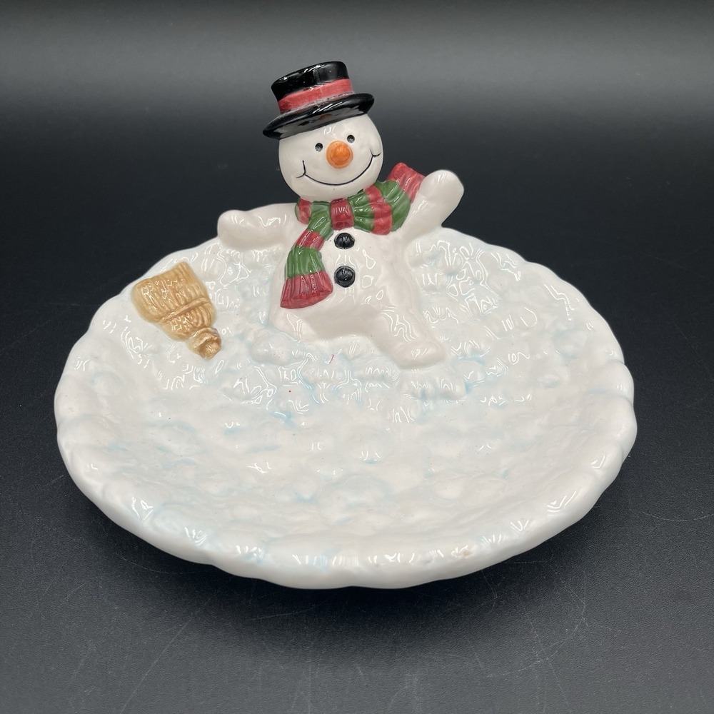Snowman Soap Dish / Christmas / Frosty The Snowman/ Bathroom‎ / Holiday Decor